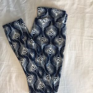 LulaRoe Peacock Leggings